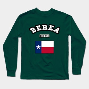 🤠 Berea Texas Strong, Lone Star State Flag, Est 1914, City Pride Long Sleeve T-Shirt